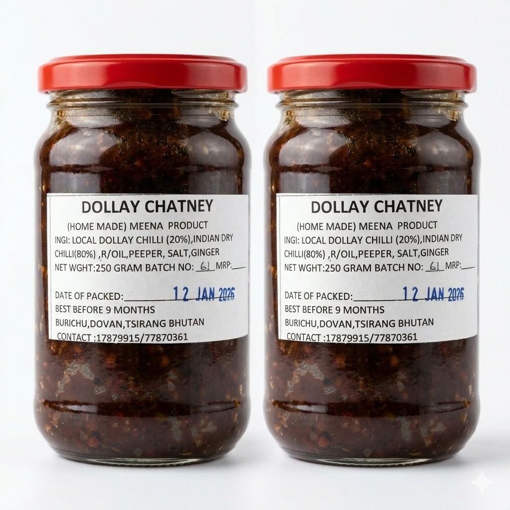 Thumbnail for Dalle (Dollay) Chutney Authentic Bhutanese Chili Chutney 2