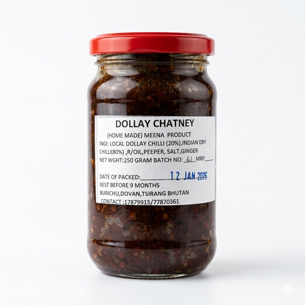 Thumbnail for Dalle (Dollay) Chutney Authentic Bhutanese Chili Chutney 3