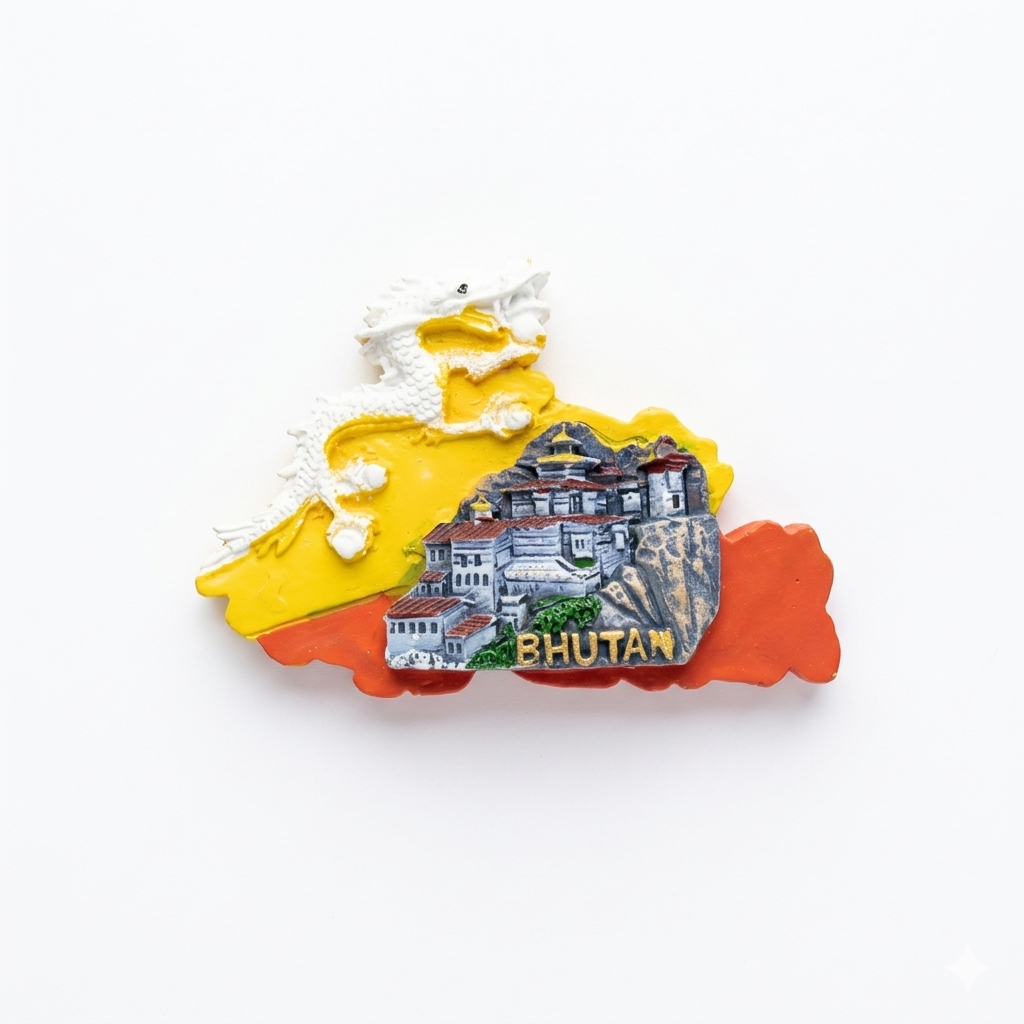 Thumbnail for Bhutanese Souvenir Plaque   Handcrafted Cultural Decor 2